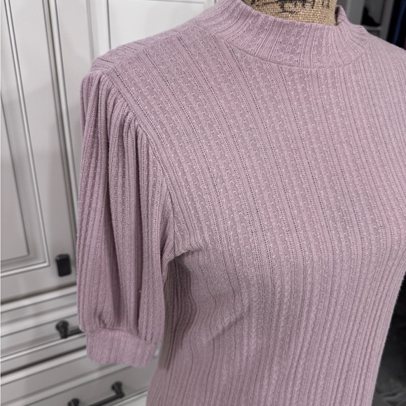 Maurices Lilac Ribbed Blouse - Picture 2 of 5